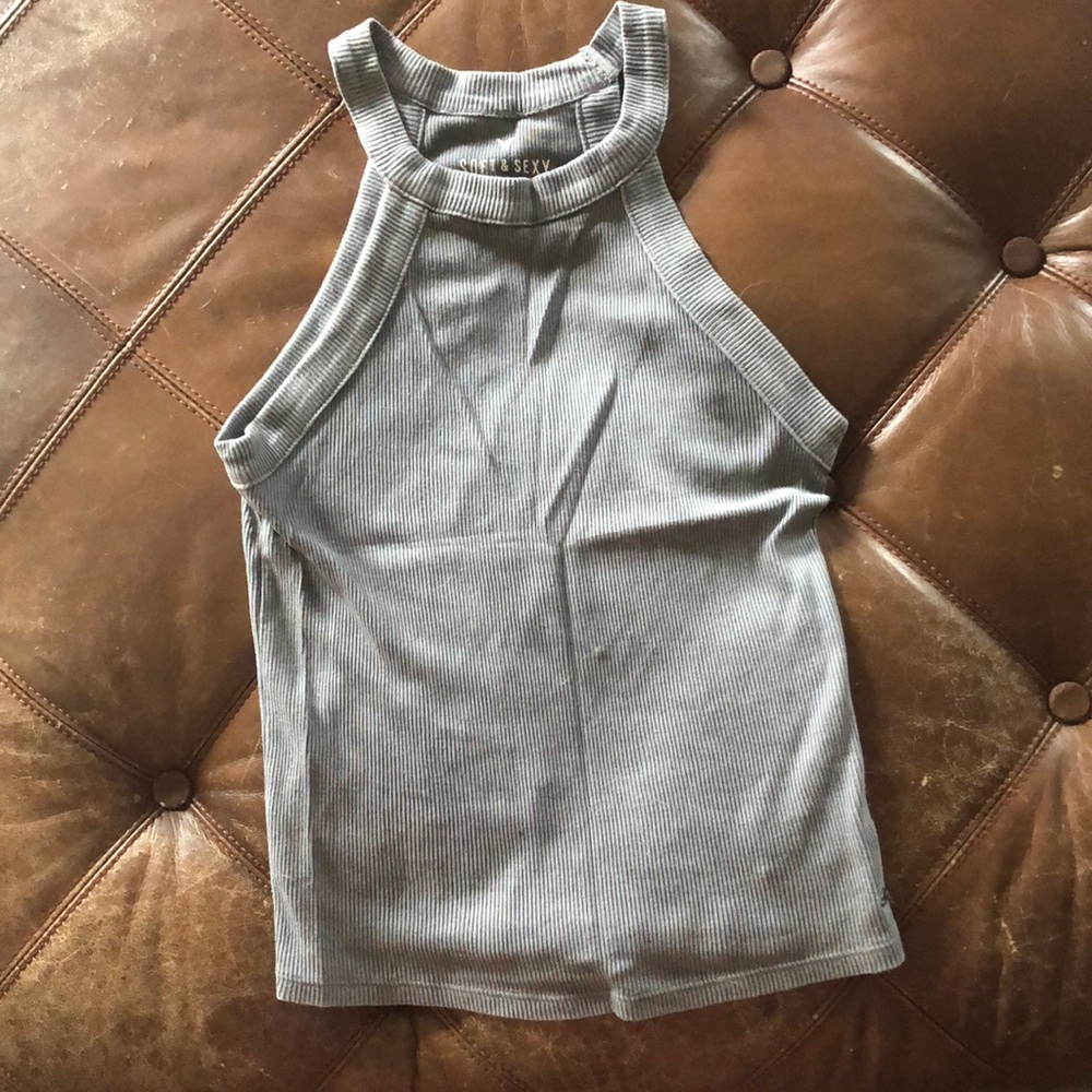 Gray tank top from AE